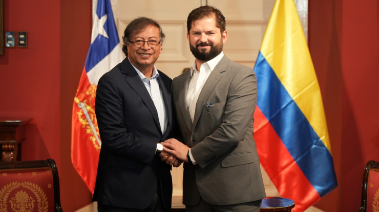 Gabriel Boric y Gustavo Petro